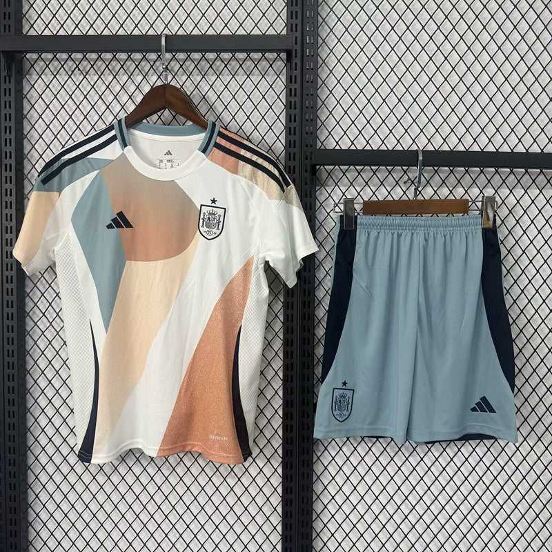 KIT NIÑO ESPAÑA 2025 1A EQUIPACION FEMENINO