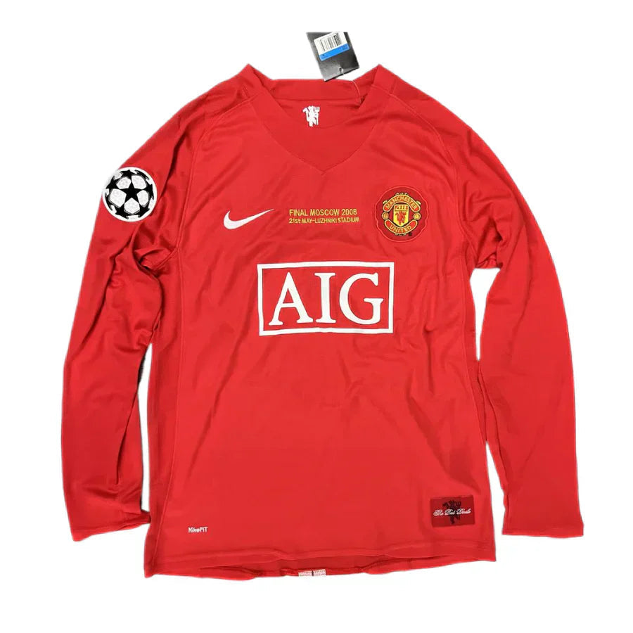 CAMISETA MANCHESTER UNITED 2007/08 1A EQUIPACION MANGA LARGA
