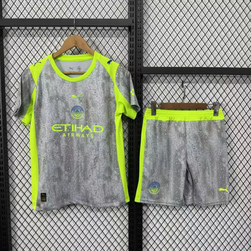 KIT NIÑO MANCHESTER CITY 2025/26 3A EQUIPACION