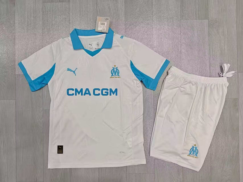 KIT NIÑO OLYMPIQUE MARSELLA 2025/26 2A EQUIPACION