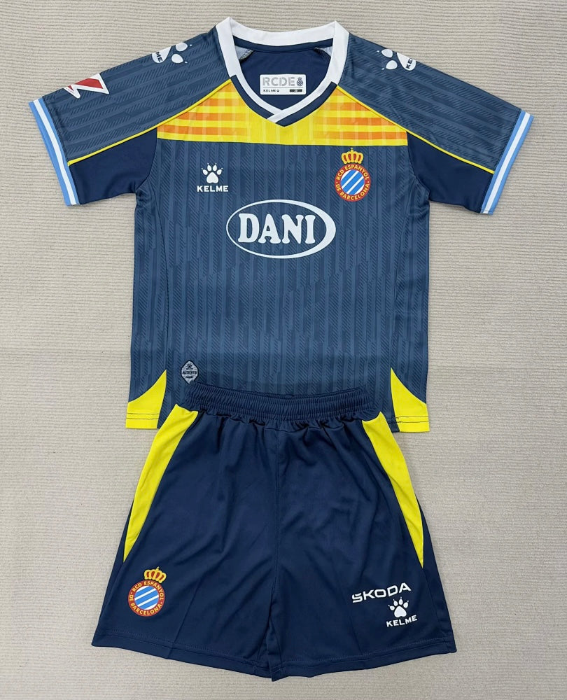 KIT NIÑO ESPANYOL 2025-26 3A EQUIPACION