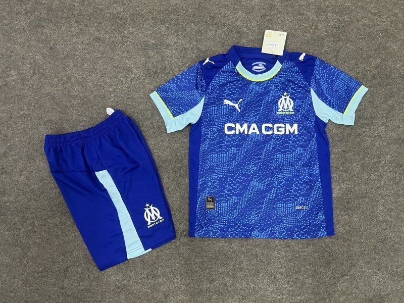 KIT NIÑO OLYMPIQUE MARSELLA 2025/26 3A EQUIPACION